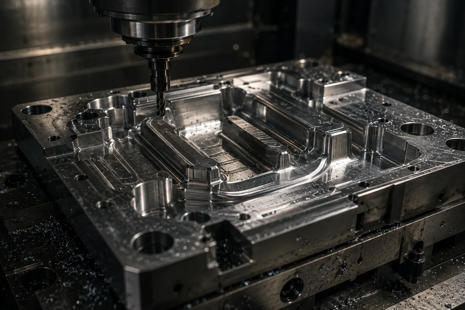 Usinage d'un moule aluminium